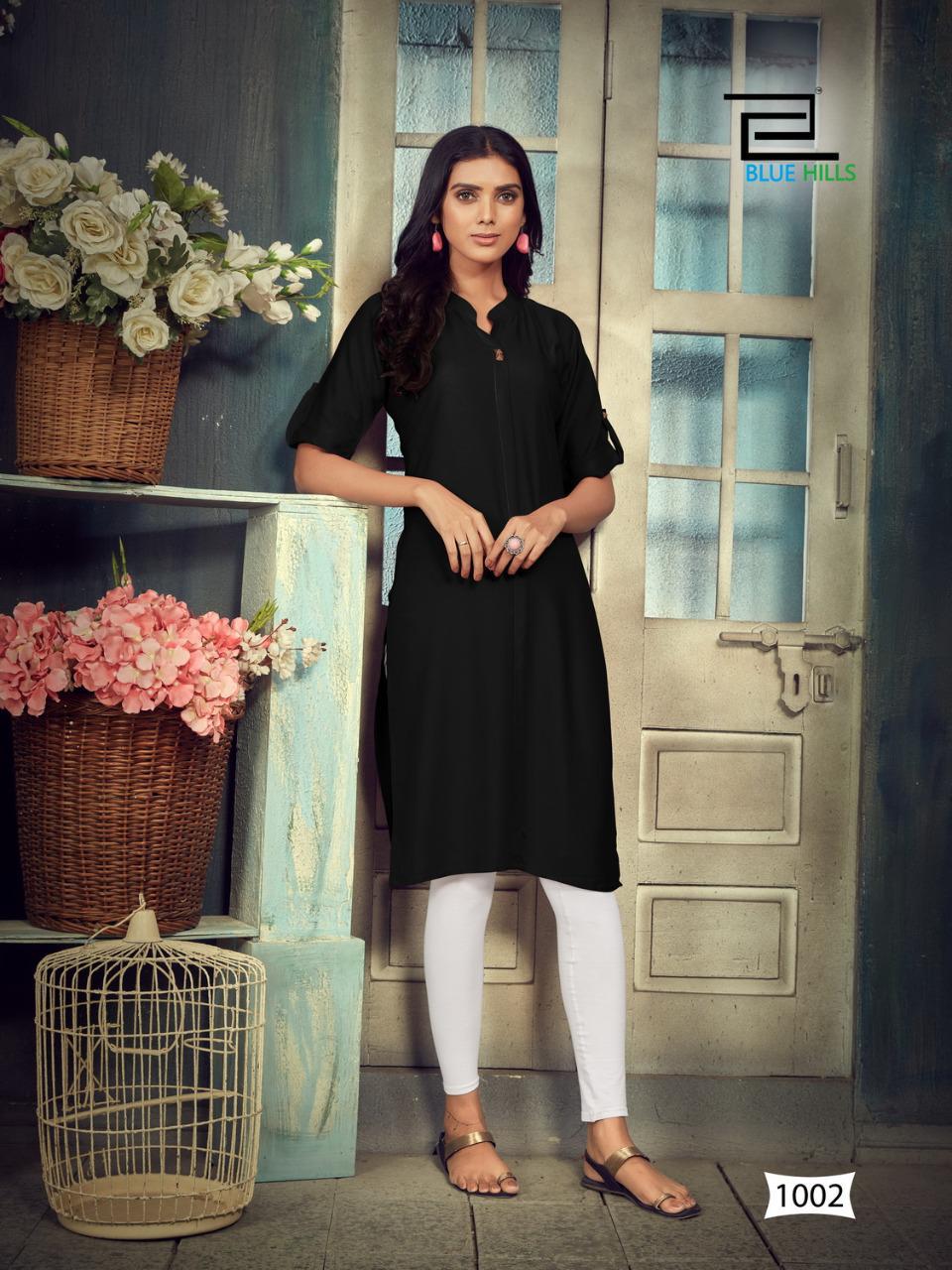 Blue Hills Colorbar 10 Ethnic Daily Wear Rayon Designer Kurti Collection